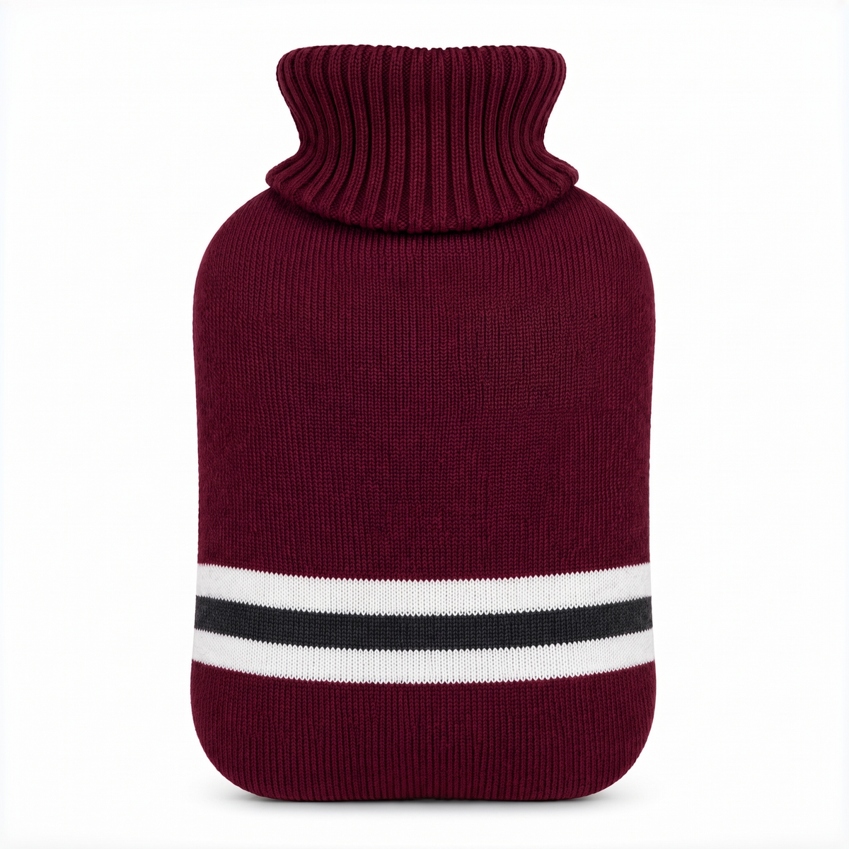 Bouillotte 1 L avec housse tricotée à rayures – photo 9