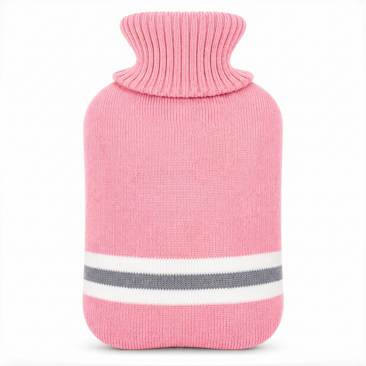 Bouillotte 1 L avec housse tricotée à rayures – photo 4