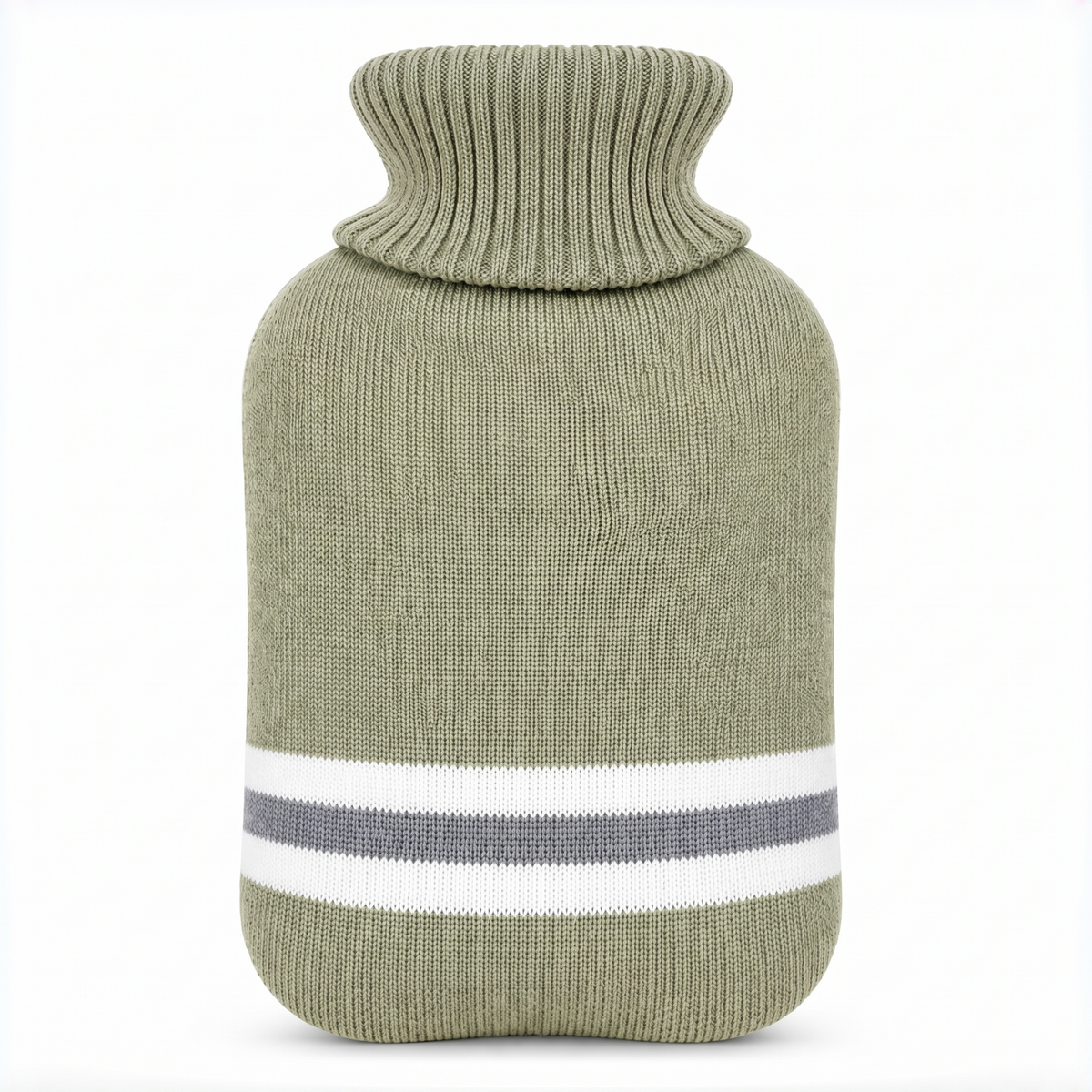 Bouillotte 1 L avec housse tricotée à rayures – photo 10