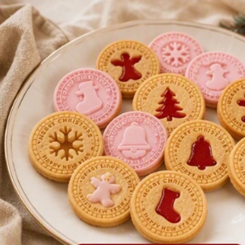 Emporte-pièces tampons de Noël pour biscuits en relief – photo 6