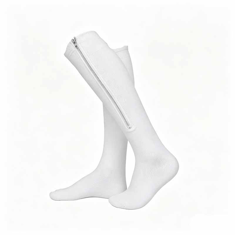 Chaussettes de compression à fermeture éclair, enfilage facile