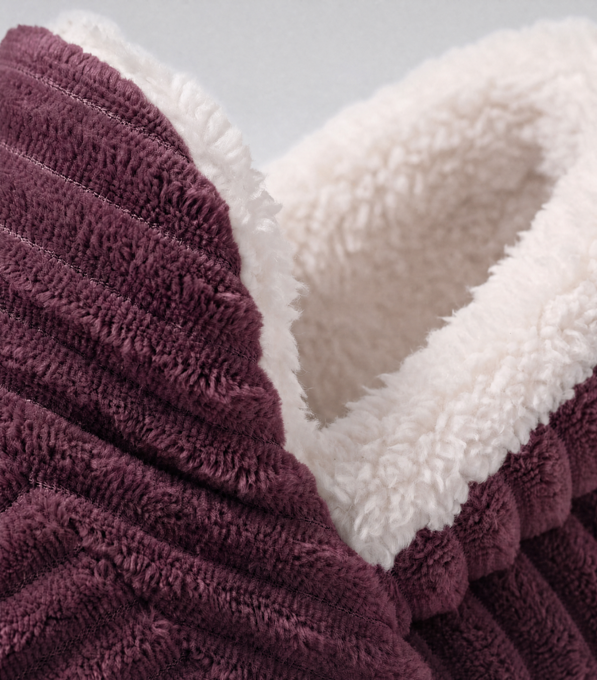Chaussons nuage doublés, à enfiler, unis ou écossais