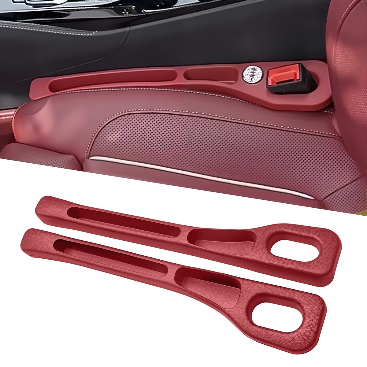 Comble-espace siège-console à deux fentes, lot de 2