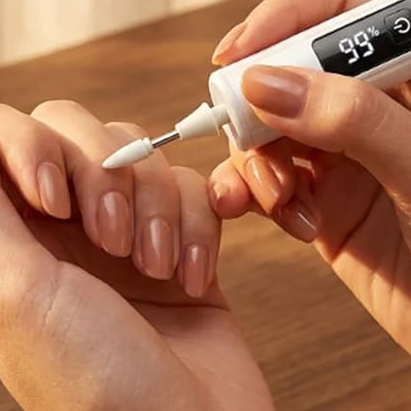 Ponceuse à ongles électrique rechargeable, écran LCD et lumière LED