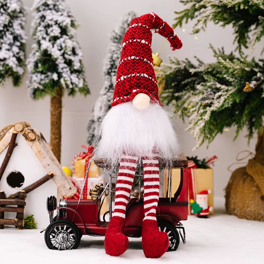 Gnome de Noël scandinave en peluche à longues jambes – photo 3