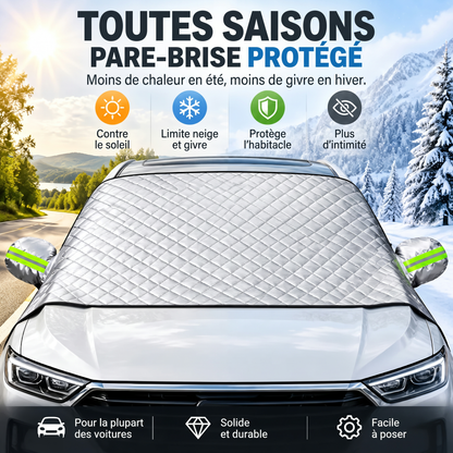 Housse de pare-brise aimantée toutes saisons, soleil, givre et neige