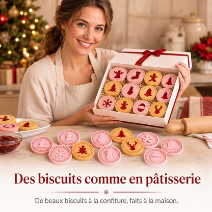 Emporte-pièces tampons de Noël pour biscuits en relief – Des biscuits comme en pâtisserie