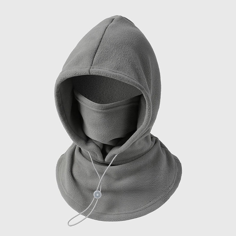 Cagoule polaire 3-en-1 doublée : tête, visage et cou