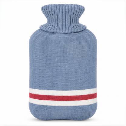 Bouillotte 1 L avec housse tricotée à rayures – photo 7