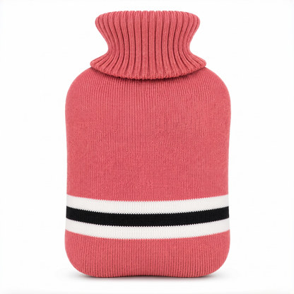 Bouillotte 1 L avec housse tricotée à rayures – photo 3