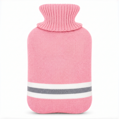 Bouillotte 1 L avec housse tricotée à rayures – photo 4