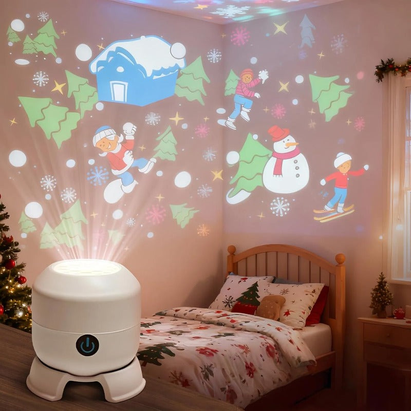 Veilleuse projecteur rotative – Océan, Coupe du monde, Flocons, Noël