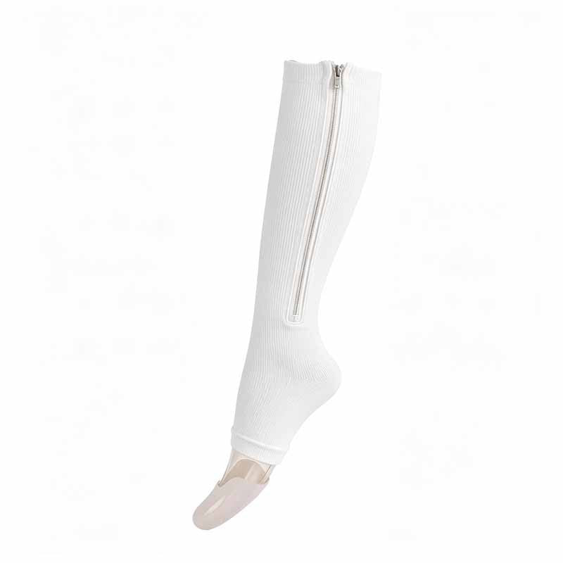 Chaussettes de compression à fermeture éclair, enfilage facile