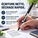 Stylos roller à séchage rapide, pointe 0,5 mm, lot de 12