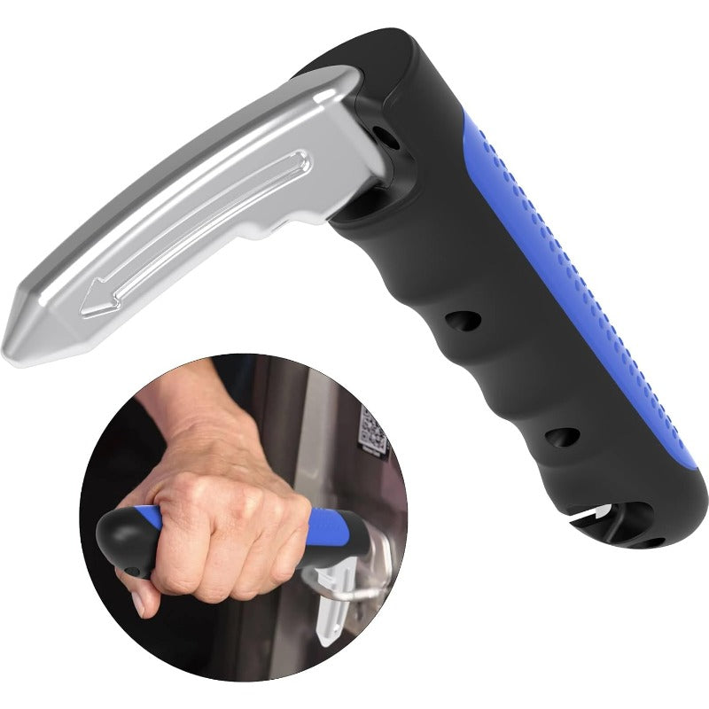 Poignée d’appui voiture 3-en-1, brise-vitre et coupe-ceinture
