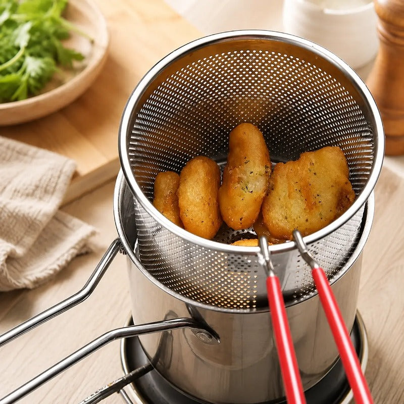 Petite friteuse en inox pour plaque de cuisson – photo 2