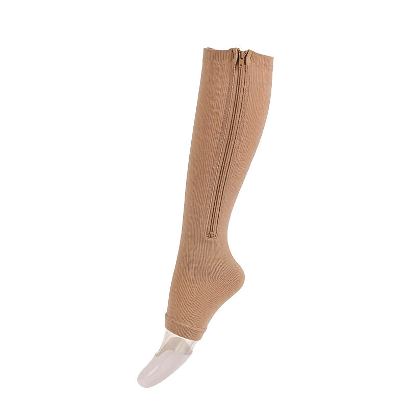 Chaussettes de compression à fermeture éclair, enfilage facile