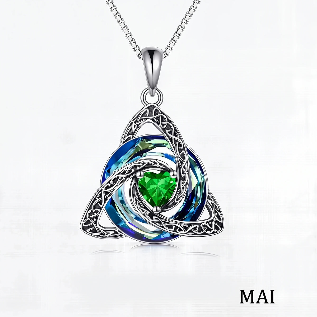 Collier nœud celtique avec pierre de naissance – photo 16
