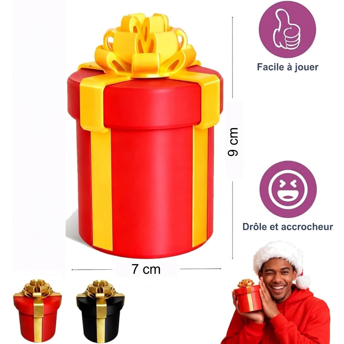 Boîte cadeau farce à 10 couches vissées