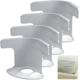 Pinces de coin pour drap-housse, antiglisse, lot de 4 ou 8