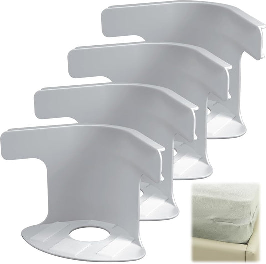 Pinces de coin pour drap-housse, antiglisse, lot de 4 ou 8