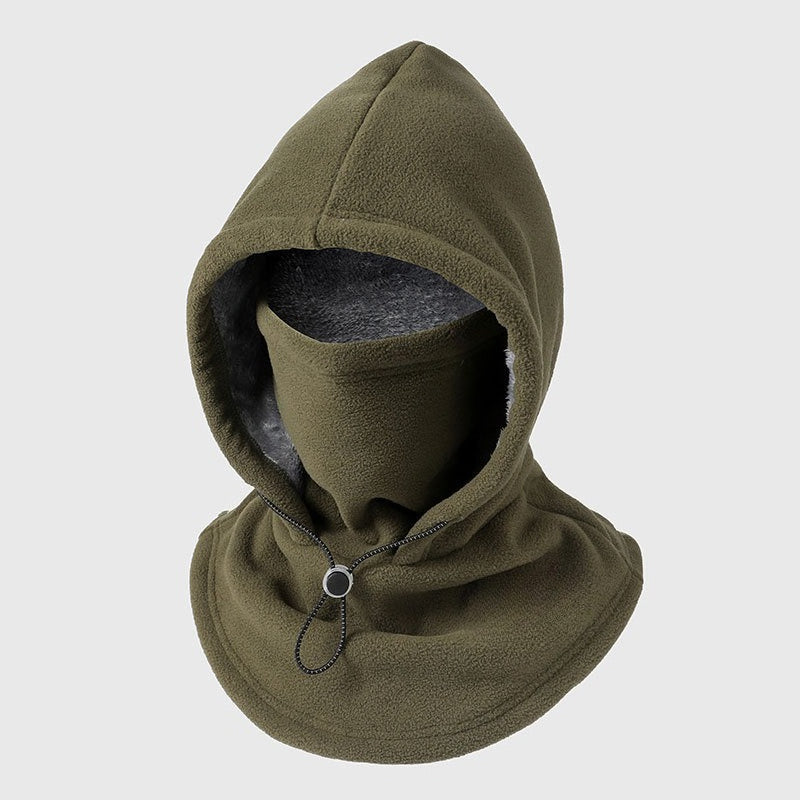 Cagoule polaire 3-en-1 doublée : tête, visage et cou