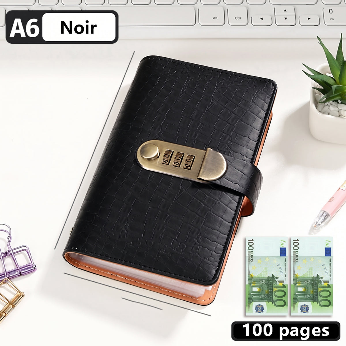 Carnet d'épargne A6 avec cadenas à code – photo 9