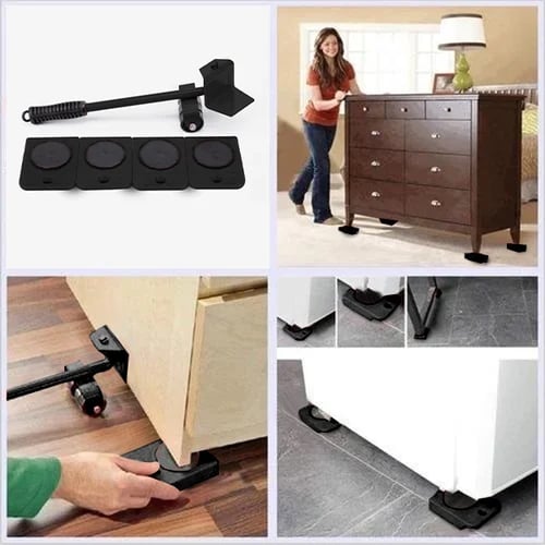 Kit de déménagement lève-meuble et 4 roulettes pivotantes à 360° – photo 4