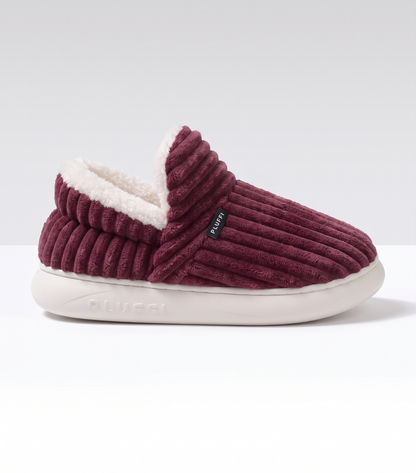 Chaussons nuage doublés, à enfiler, unis ou écossais
