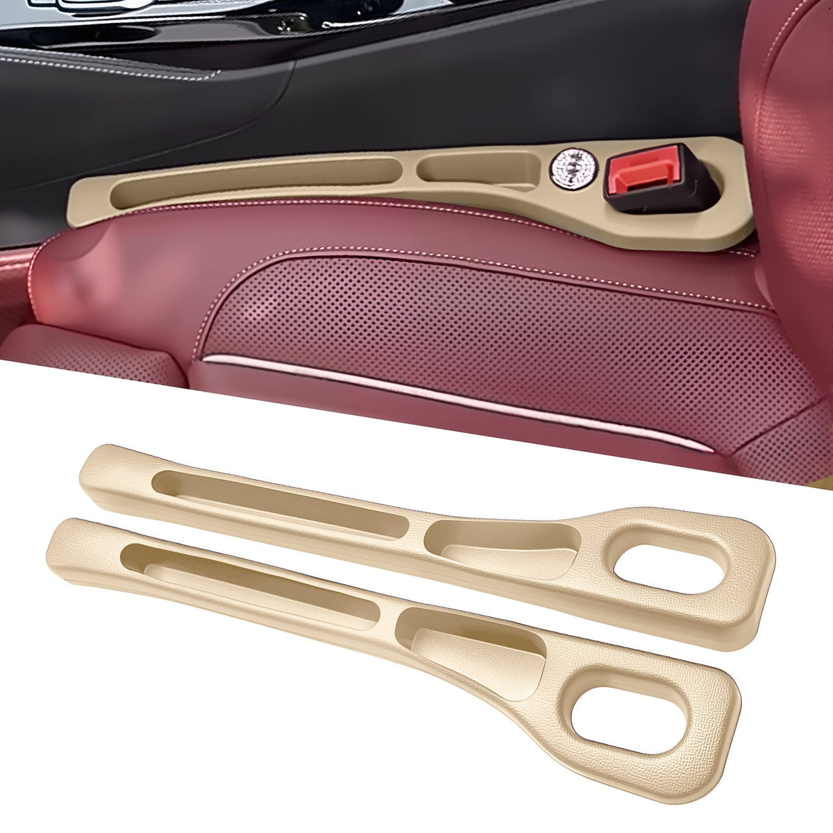 Comble-espace siège-console à deux fentes, lot de 2