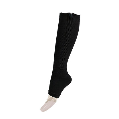 Chaussettes de compression à fermeture éclair, enfilage facile
