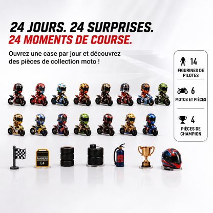 Calendrier de l’Avent moto : 24 surprises de course à collectionner – 24 jours. 24 surprises