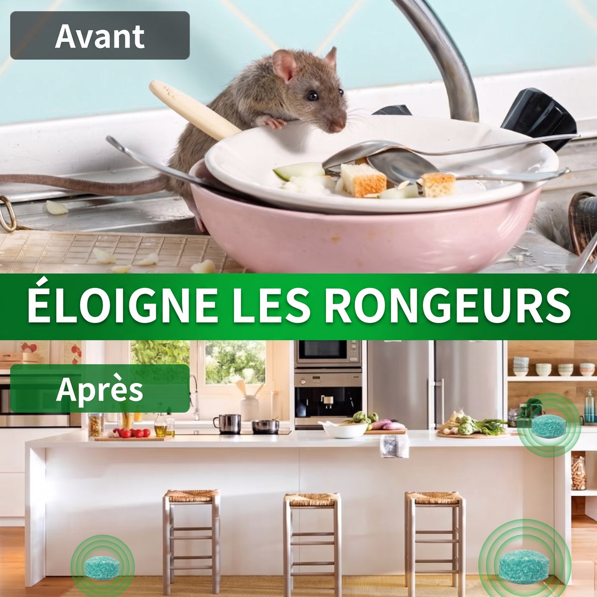 Répulsif souris à la menthe poivrée, boules parfumées