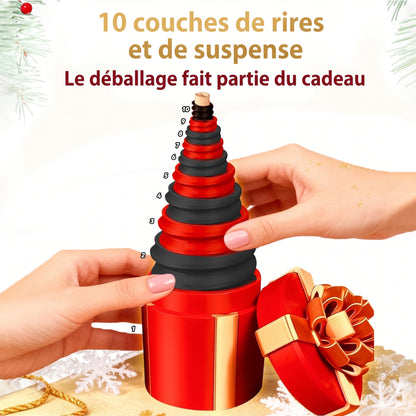Boîte cadeau farce à 10 couches vissées