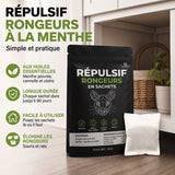 Sachets répulsifs à la menthe poivrée contre souris et rats