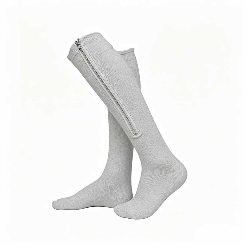 Chaussettes de compression à fermeture éclair, enfilage facile