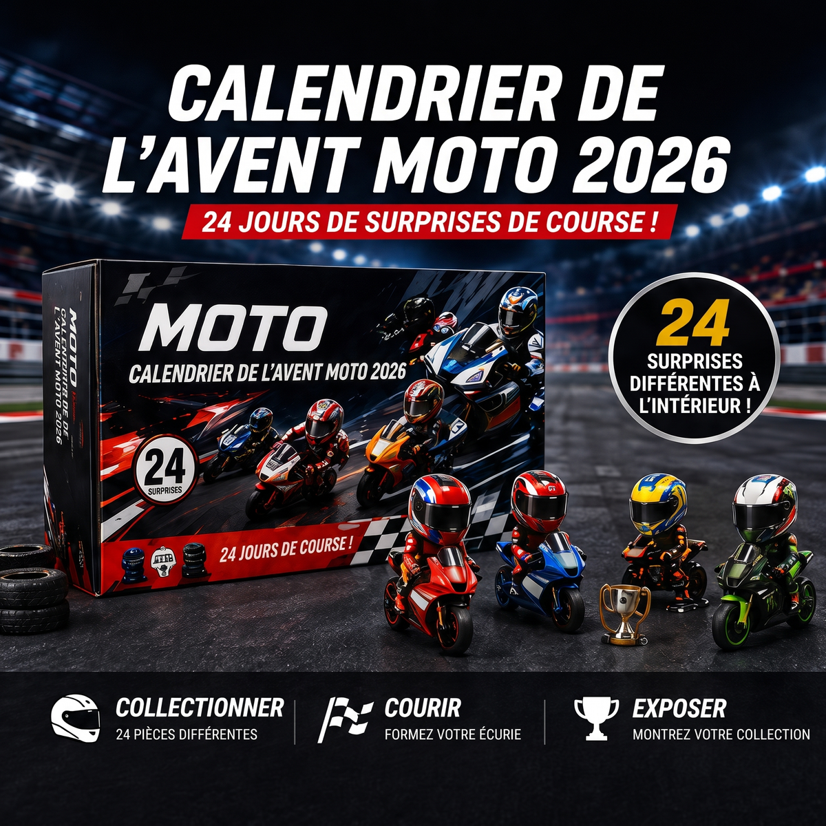 Calendrier de l’Avent moto : 24 surprises de course à collectionner – Calendrier de l’avent moto 2026