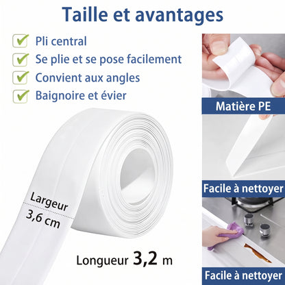 Ruban adhésif pour joint de baignoire, évier et carrelage