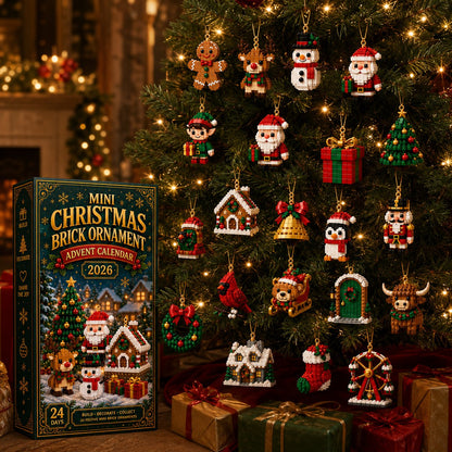 Calendrier de l’Avent 24 mini-décorations de Noël à construire