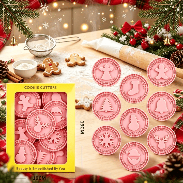 Emporte-pièces tampons de Noël pour biscuits en relief – photo 12