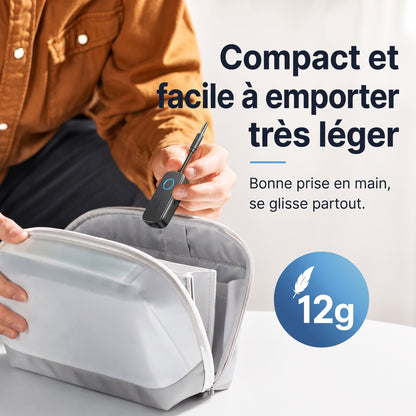 Émetteur-récepteur Bluetooth 5.4 2-en-1 – Compact et facile à emporter