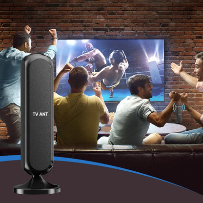 Antenne TNT intérieure amplifiée à base aimantée, 360°