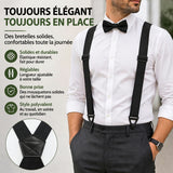 Bretelles à mousquetons pour passants de ceinture, dos en X ou en Y