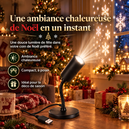 Projecteur de fenêtre de Noël USB – Une ambiance chaleureuse