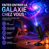 Projecteur LED rotatif USB à 360°, galaxie ou océan