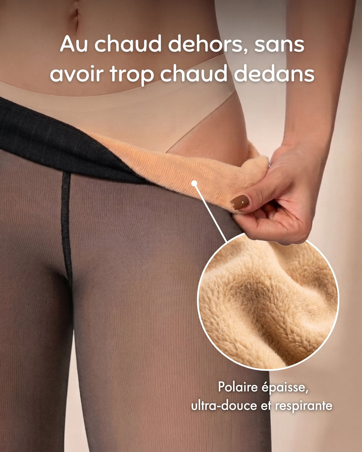 Collants doublés polaire – Au chaud dehors, sans