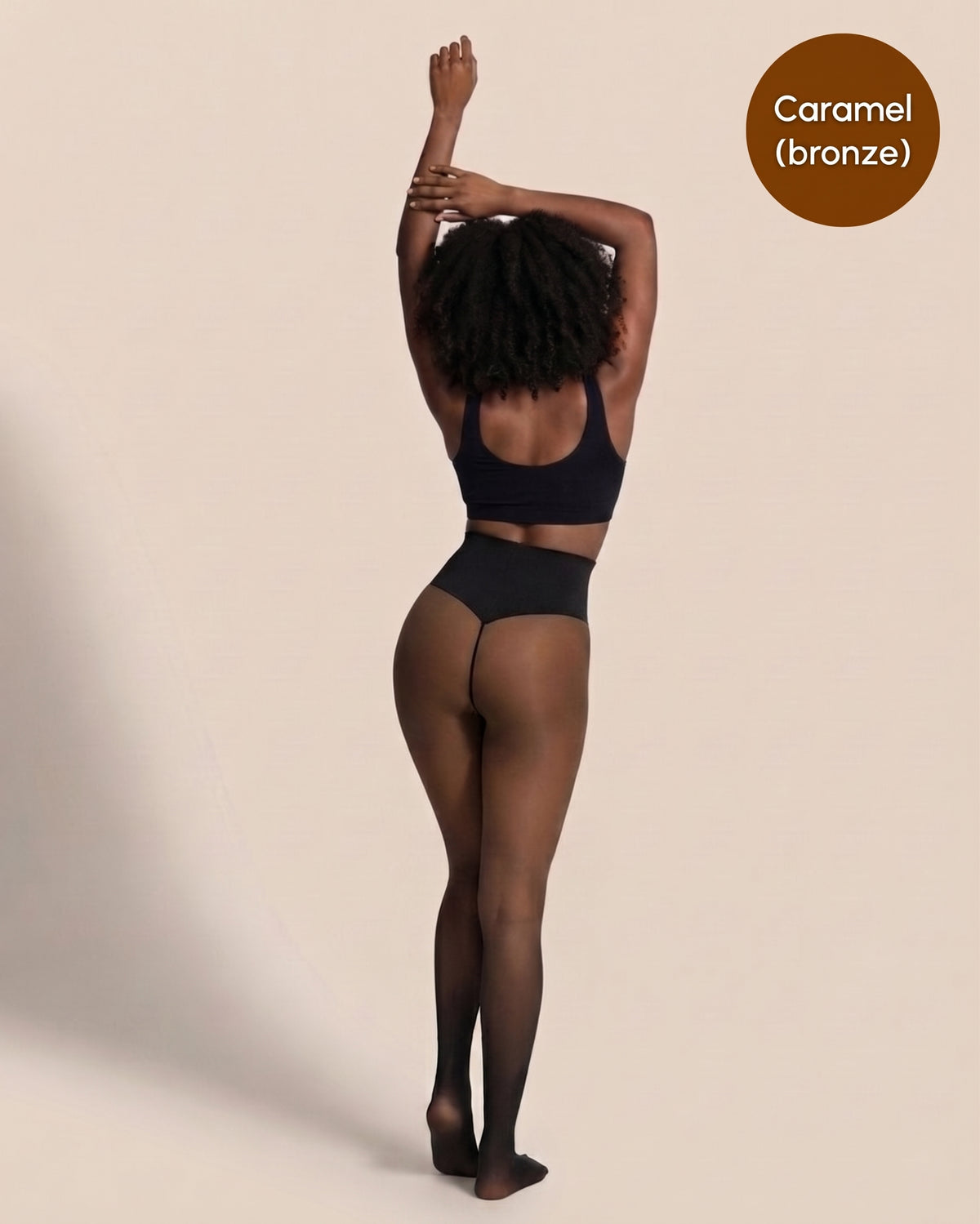 Collants doublés polaire – (bronze)