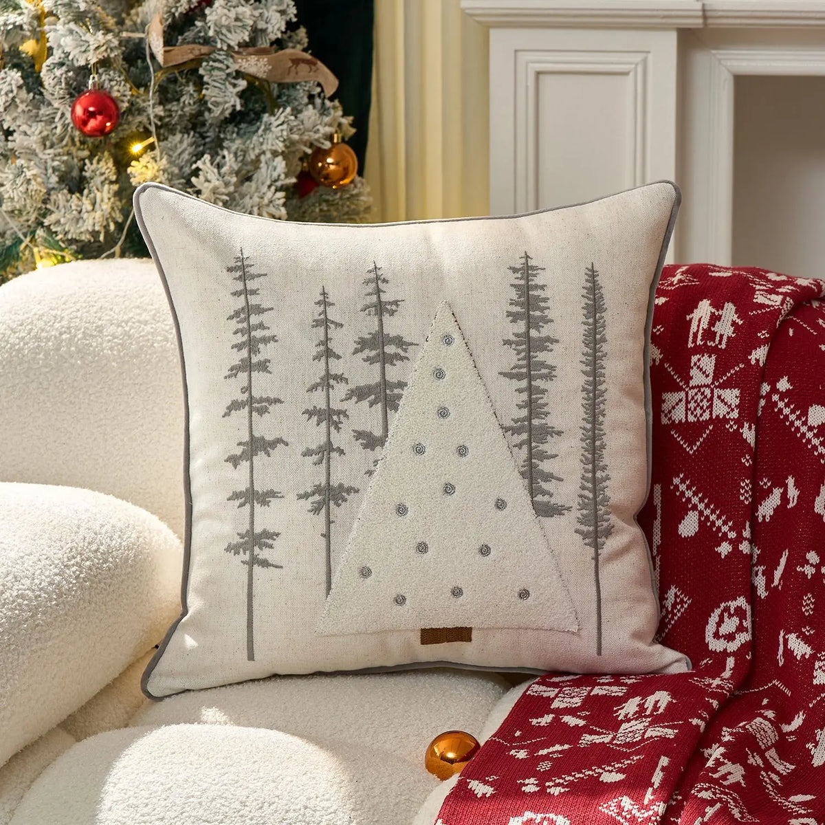 Housse de coussin de Noël brodée – photo 10