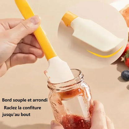 Mini spatule en silicone 6-en-1 – Bord souple et arrondi