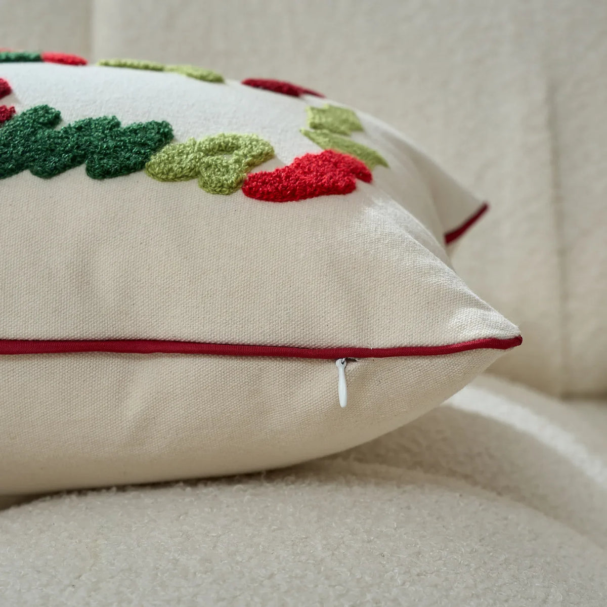 Housse de coussin de Noël brodée – photo 4